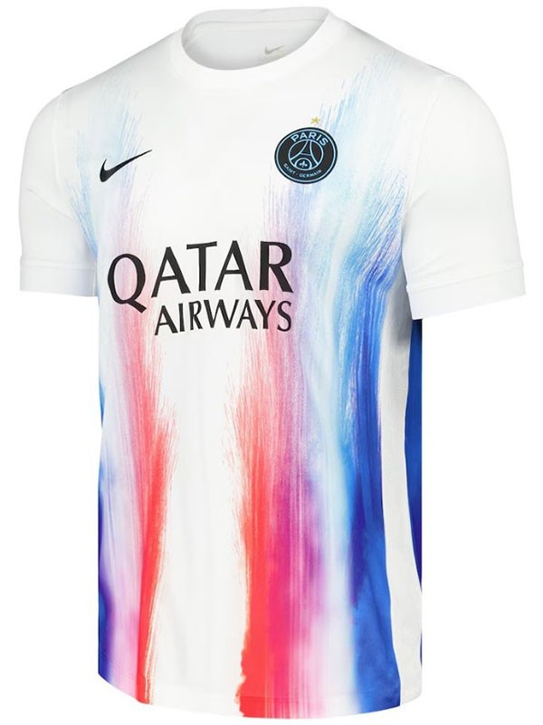 Paris saint-germain maillot d'entraînement d'avant-match blanc homme uniforme adulte 2025-2026
